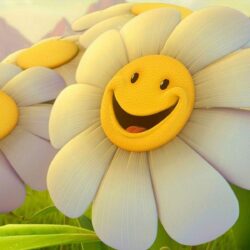 International Day Of Happiness Hd Wallpapers Flower Smiley Face