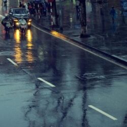 Cityscapes streets rain cars roads motorbikes umbrellas hanoi