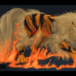 Arcanine Realist Art HD Wallpapers Wallpapers Themes