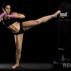kickboxing girl workout kick HD wallpapers