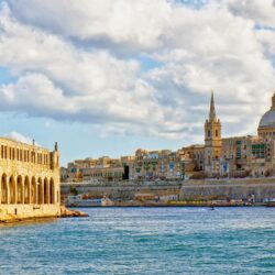 Wallpapers Malta Valletta Sea Cities Clouds
