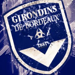 Download wallpapers FC Girondins Bordeaux, 4k, paint art, creative
