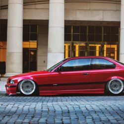 BMW M3 E36 Low Ride Paved Street HD Wallpapers