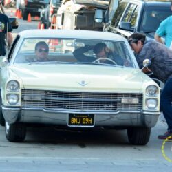 Once Upon A Time in Hollywood Set Photos with Pitt, DiCaprio, & Pacino