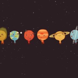 Solar System Funny Planets wallpapers