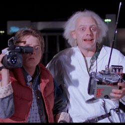 back to the future doc brown michael j fox marty mcfly christopher