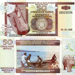Wallpapers Banknotes 50 francs Burundi Money