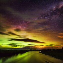 The Southern Lights in New Zealand widescreen wallpapers