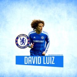 Chelsea David Luiz on the blue backgrounds wallpapers and image