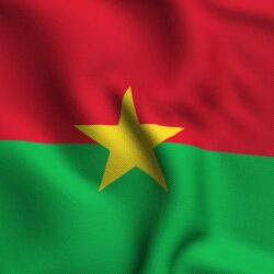 Video: Burkina Faso Weave Textured Flag Loop ~