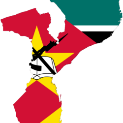 Mozambique Flag map …