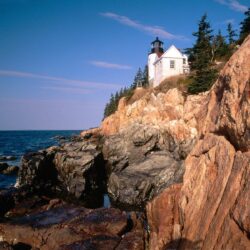 Wallpapers Acadia National Park, Maine, Bass Harbor Head Lighthouse