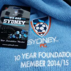 10 year foundation Sydney FC fans get free scarves with their