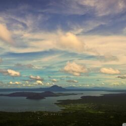 Long view of taal volcano wallpapers