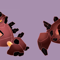 I wanted to make a Fire/Rock regional form of Gigalith and Boldore
