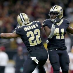 Alvin Kamara & Mark Ingram are the 1st RB teammates to each have 100