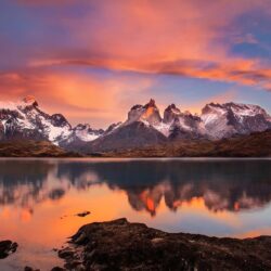 Wallpapers lake, Morning, Chile, South America, Patagonia, the Andes