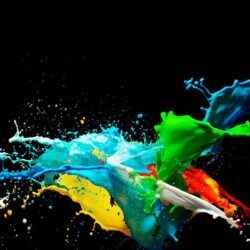 Colorful Painted Black Backgrounds