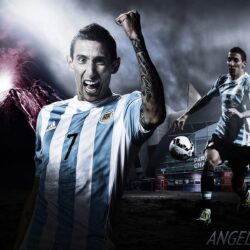How to Make Sports Wallpapers Designs on Photoshop Angel Di Maria