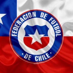 Download wallpapers Chile national football team, logo, emblem, flag