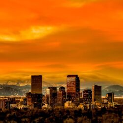 Wallpapers Colorado, panorama, skyline, Denver, Colorado, Denver