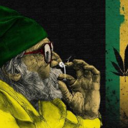 Jamaica ganja weed man
