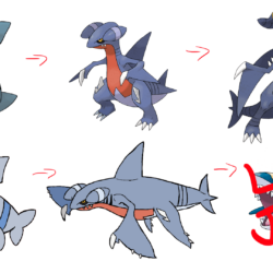 Alolan Form Gible Line by ConnorGotchi