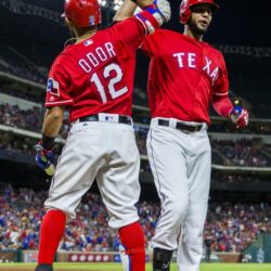 Texas Rangers second baseman Rougned Odor