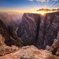 Sunrise over Black Canyon of the Gunnison National Park. See more