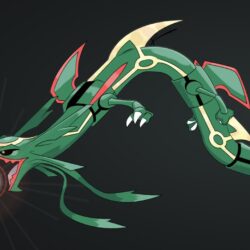 ] My Attempt at a Rayquaza vs. Deoxys Wallpaper, I’m not the