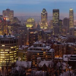 Montreal Twilight Panorama HD Wallpapers