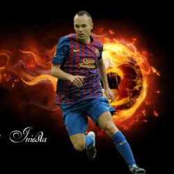 Andres Iniesta Face Close Up Wallpapers
