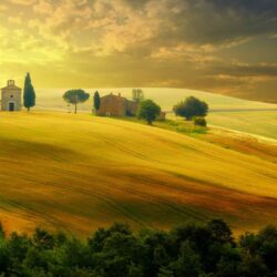 Wallpapers summer, the sky, trees, landscape, sunset, nature, Italy