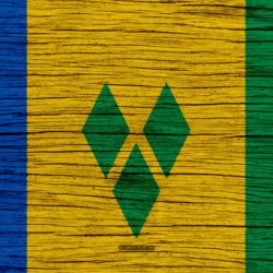 Download wallpapers Flag of Saint Vincent and the Grenadines, 4k