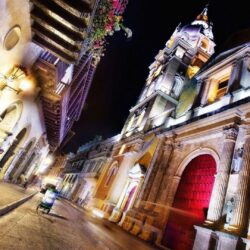 Cartagena Colombia Night Street Architecture mag Wallpapers