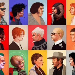 Judge Dredd, Terminator, The Joker, Kill Bill, Hot Fuzz, The Fifth