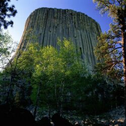 Download wallpapers devils tower national monument, wyoming