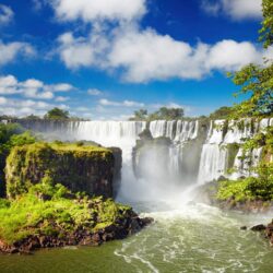 Wallpapers Iguazu Falls, Waterfall, Iguazu River, Argentina, HD, 4K
