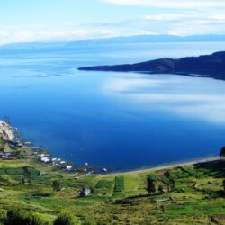 Lago Titicaca, en la frontera entre Perú y Bolivia