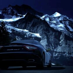 Maserati GranTurismo at the Mountains widescreen wallpapers