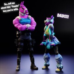 For fun, I made Lt. John Llama being a dad. : r/FortNiteBR