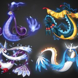 Milotic Fusions by NightComet