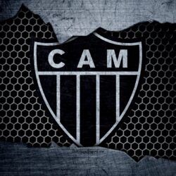Download wallpapers Atletico Mineiro, 4k, Serie A, logo, grunge