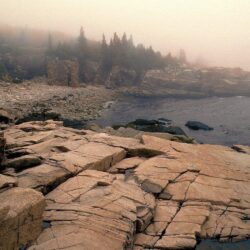 Landscapes nature Maine fog National Park Acadia wallpapers