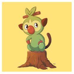 I drew a quick Grookey after the direct this morning. : NintendoSwitch