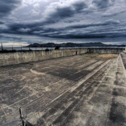 Alcatraz Prison Yard by Arai