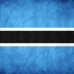 Flag of Botswana, the Symbol of Water Source and Farming