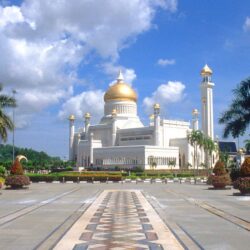 BWN Brunei Bandar Seri Begawan Omar Ali Saifuddien Mosque b