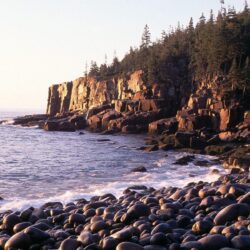 Nature: Sunrise At Otter Cliffs Acadia National Park Maine