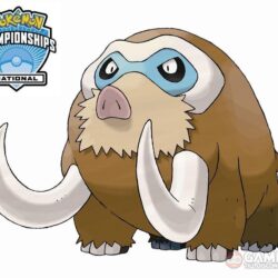 Level 50 Shiny Mamoswine Pokémon character will be distributed at